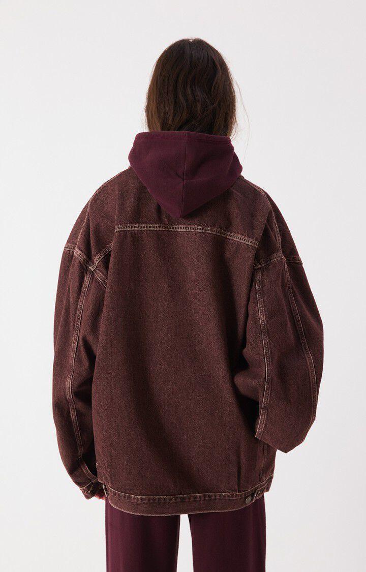 American Vintage Oshow raisin Jeansjacke Unisex bordeaux